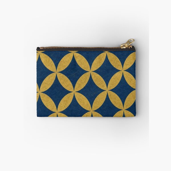 Item preview, Japanese Shippo Pattern Gold and Navy Blue designed and sold by vekotpu.