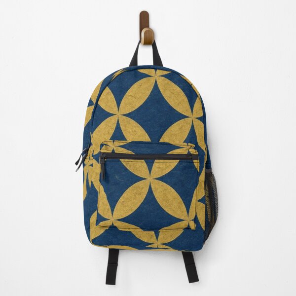 Item preview, Japanese Shippo Pattern Gold and Navy Blue designed and sold by vekotpu.