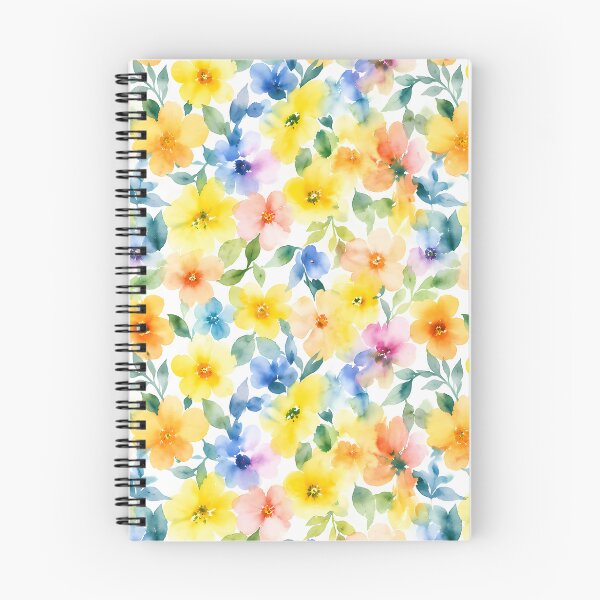Item preview, Bright Watercolor Floral Yellow Blossom Pattern designed and sold by zenjiinspired.