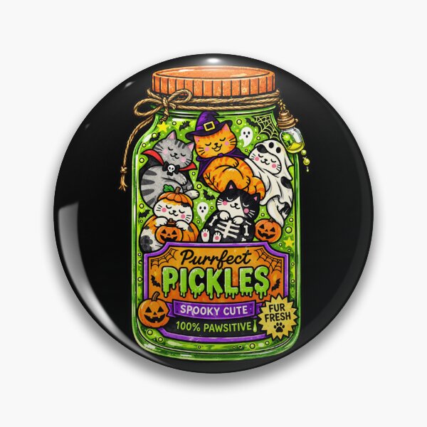 Item preview, Pickles Spooky Cute Halloween Cat designed and sold by JessArty ⭐⭐⭐⭐⭐.