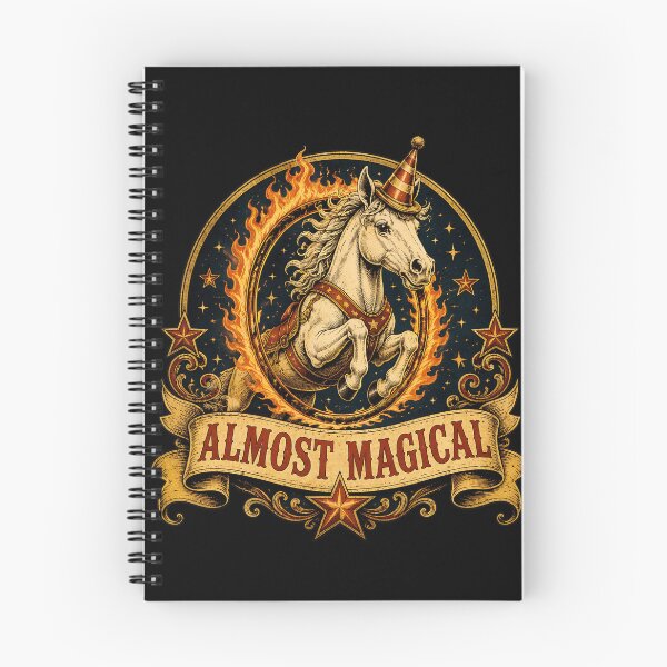 Item preview, almost magical unicorn cone funny retro horse designed and sold by hugoinkcoast.
