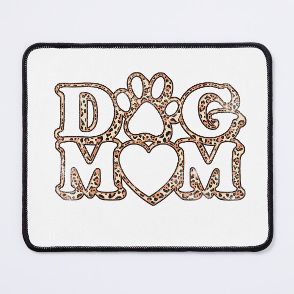Item preview, Leopard Dog Mom Paw Print Heart Typography Graphic designed and sold by The secret storage room.