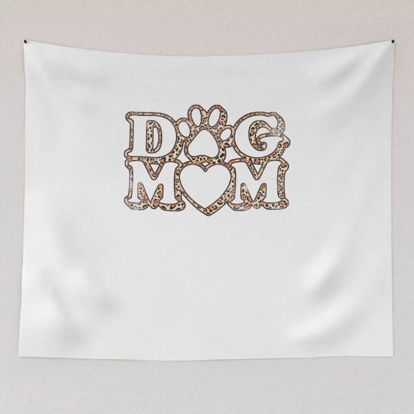 Item preview, Leopard Dog Mom Paw Print Heart Typography Graphic designed and sold by The secret storage room.