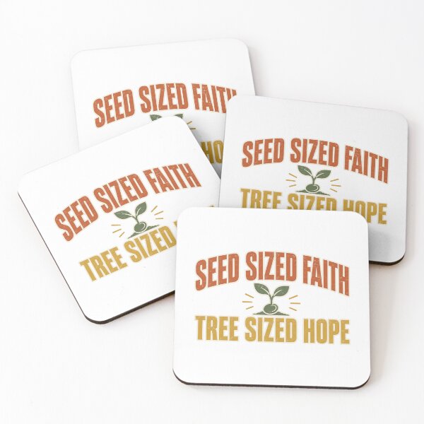 Item preview, Seed Sized Faith Tree Sized Hope Christian Retro designed and sold by eignvalue.