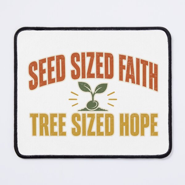 Item preview, Seed Sized Faith Tree Sized Hope Christian Retro designed and sold by eignvalue.