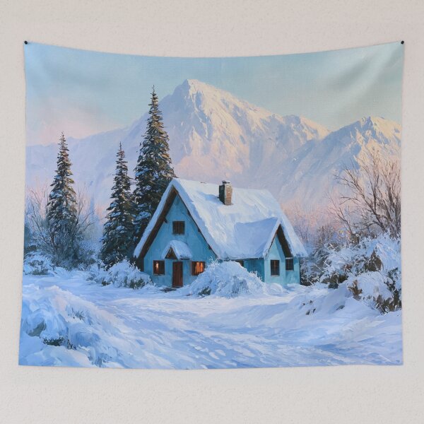 Item preview, Snow Kissed Cottage designed and sold by bubblyrainbow.