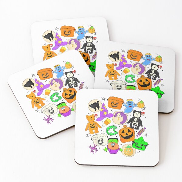 Item preview, Cute Funny Boo Ghost Vintage 90s Halloween Collage Doodles T-Shirt designed and sold by saja0771.