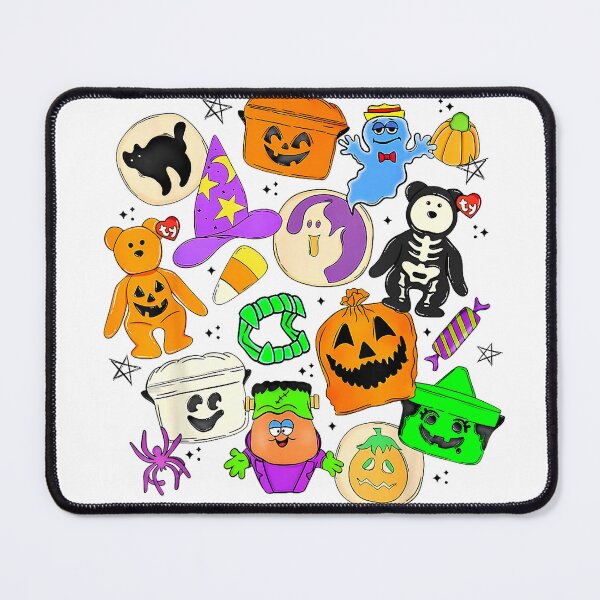 Item preview, Cute Funny Boo Ghost Vintage 90s Halloween Collage Doodles T-Shirt designed and sold by saja0771.