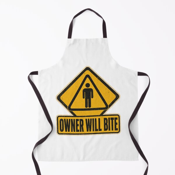 Item preview, Owner Will Bite Vet Clinic Warning Sign designed and sold by BoosterShop.