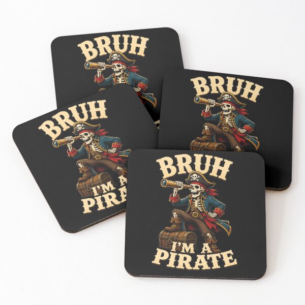 Item preview, bruh i'm a pirate dabbing skull lazy halloween costume funny designed and sold by hugoinkcoast.