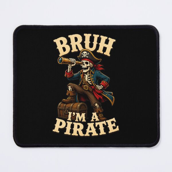 Item preview, bruh i'm a pirate dabbing skull lazy halloween costume funny designed and sold by hugoinkcoast.