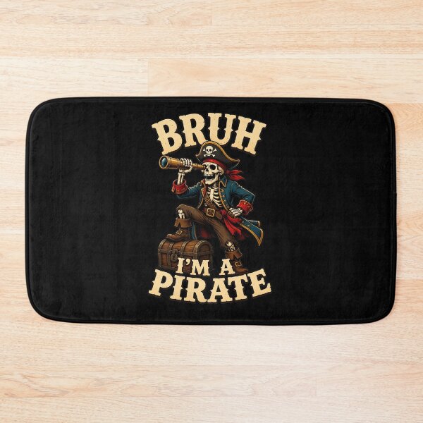Item preview, bruh i'm a pirate dabbing skull lazy halloween costume funny designed and sold by hugoinkcoast.
