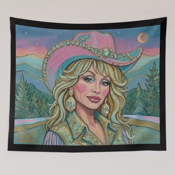 Item preview, Rhinestone Dolly Under the Crescent Moon designed and sold by VincentMichaelDesigns.