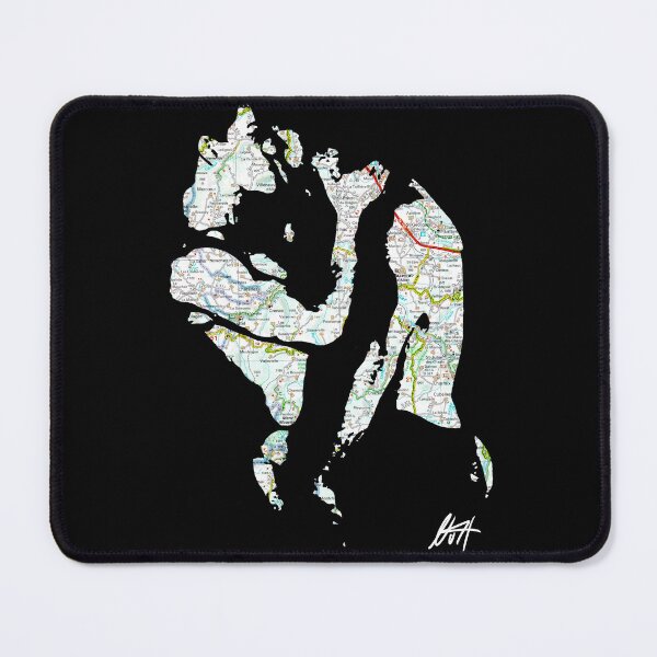 Item preview, Upper Loire Romance – Villeneuve d'Allier & St-Privat Twinks Passionate Kiss Map Art - NLMKArtStudio designed and sold by NLMKArtStudio.