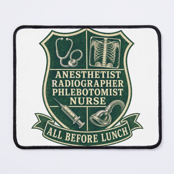 Item preview, Anesthetist Radiographer Nurse All Before Lunch designed and sold by BoosterShop.