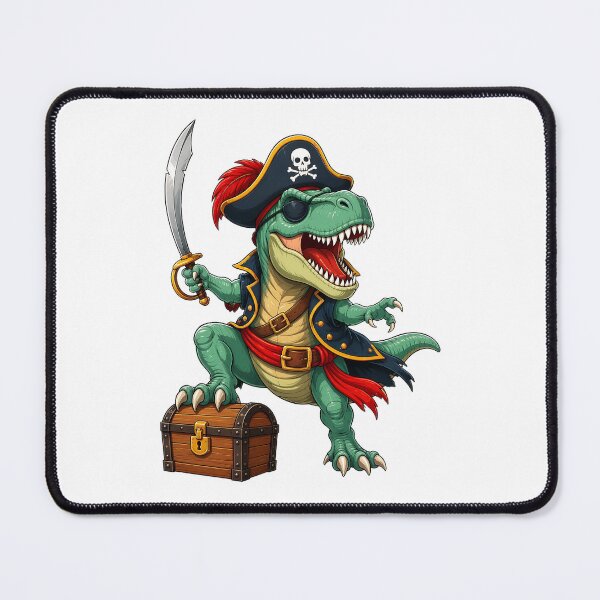 Item preview, dino pirate t-rex dinosaur designed and sold by hugoinkcoast.