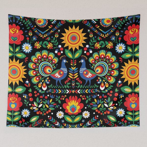 Item preview, Night Polish Folk Art Slavik Wycinanki Eastern Bohemian designed and sold by ART ATTACK ZONE.