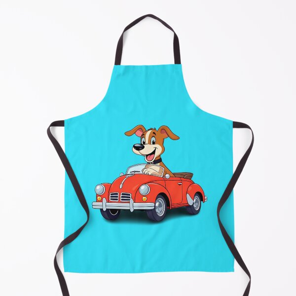 Item preview, Dog Driving Red Car - Funny Road Trip Puppy Cartoon designed and sold by Pickmash.