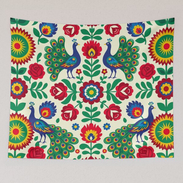 Item preview, Day Polish Folk Art Slavik Wycinanki Eastern Bohemian designed and sold by ART ATTACK ZONE.