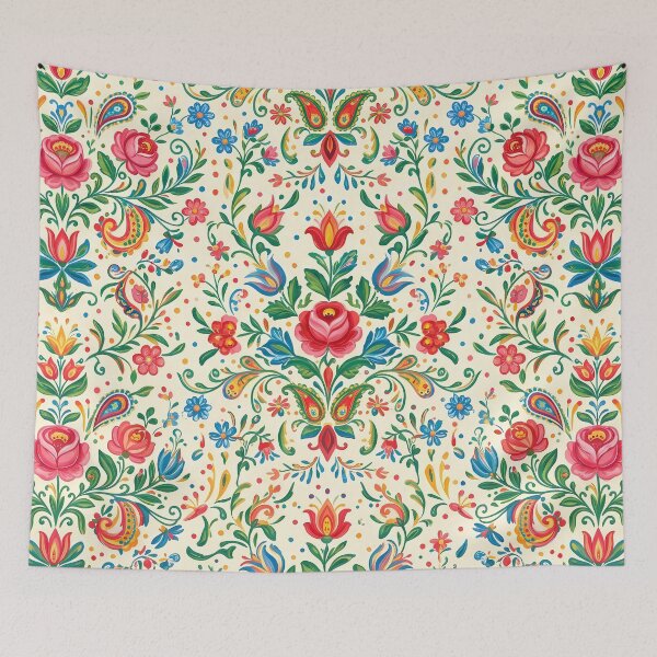 Item preview, Roses Polish Folk Art Slavik Wycinanki Eastern Bohemian designed and sold by ART ATTACK ZONE.