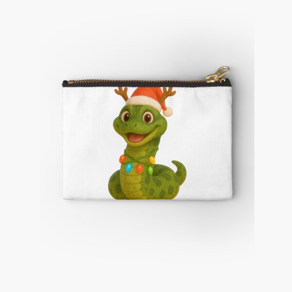 Item preview, Green Anaconda Christmas Reindeer designed and sold by Sillytoe.