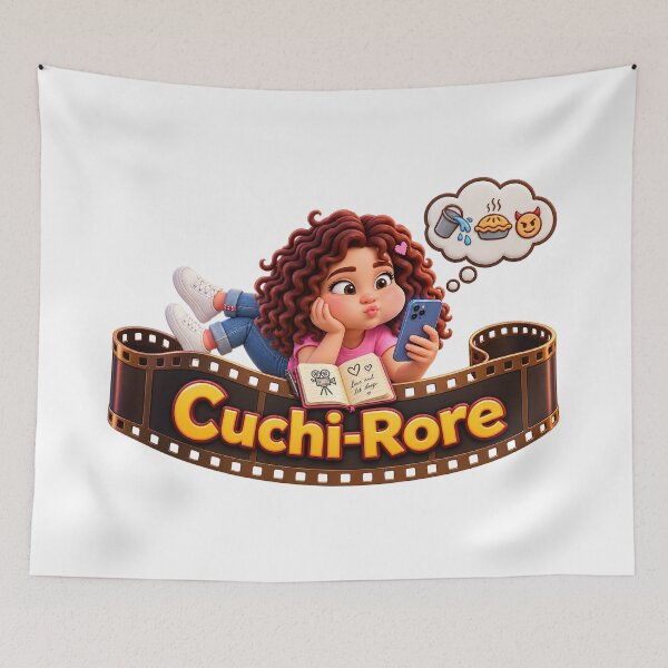 Item preview, Cuchi-Rore Curious Girl Movie Night Vibes designed and sold by CUCHIRORE.