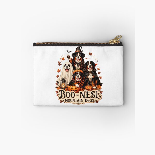 Item preview, boo-nese mountain dogs halloween witch ghost pumpkin designed and sold by hugoinkcoast.