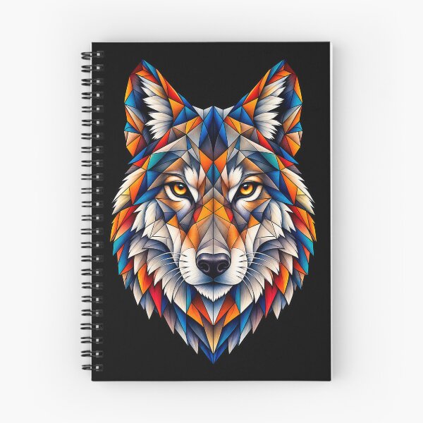 Item preview, Colorful Geometric Wolf Head – Polygonal Art for Forest and Mountain Lovers designed and sold by Geometric Art..