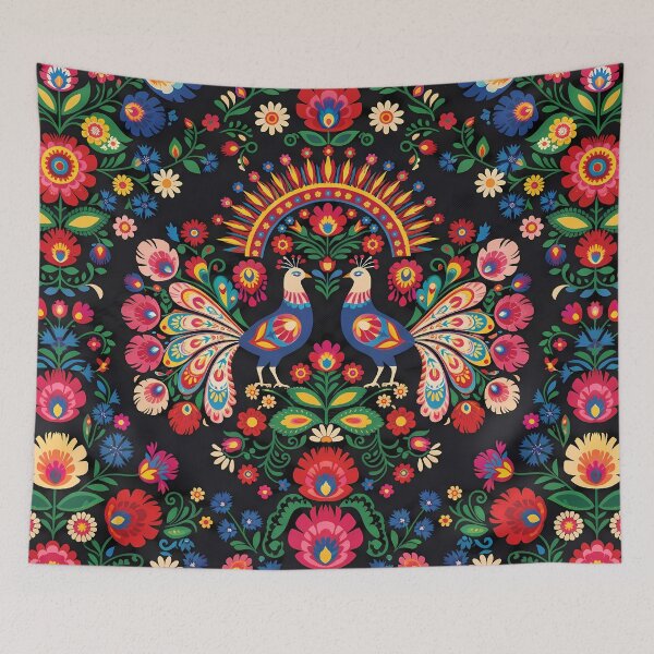 Item preview, Blues Polish Folk Art Slavik Wycinanki Eastern Bohemian designed and sold by ART ATTACK ZONE.