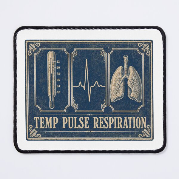 Item preview, Temp Pulse Respiration Vet Tech Vitals Plate designed and sold by BoosterShop.