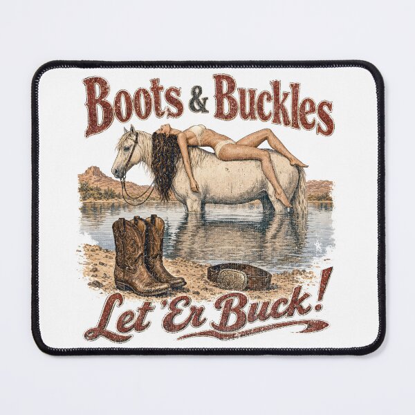 Item preview, Boots & Buckles Western Cowgirl Horse Design designed and sold by castillomiami.
