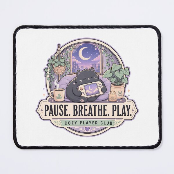Item preview, Pause Breathe Play – Cozy Gamer Energy – Self-Care Gaming Aesthetic Tee designed and sold by bobscraze.
