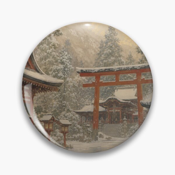 Artikelvorschau, Gemälde eines Schreins im japanischen Stil entworfen und verkauft von Artnovalty.redbubble.com.