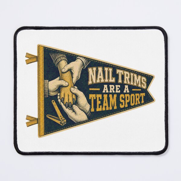 Item preview, Nail Trims Are A Team Sport Vet Tech Pennant designed and sold by BoosterShop.