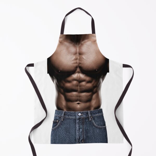Item preview, Funny Athletic Men 3D Optical Illusion Trompe L Oeil Apron designed and sold by Sulco Design.