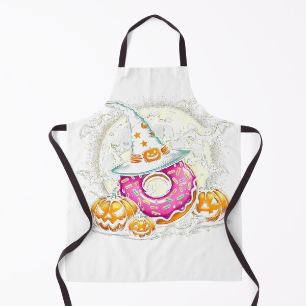 Item preview, Donut Witch Halloween - Spooky Pumpkin Art T-Shirt designed and sold by Cafe18.