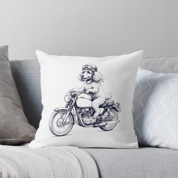Item preview, Funny Poodle Motorcycle Motorbike Dog Lover designed and sold by dian-rody-crest.