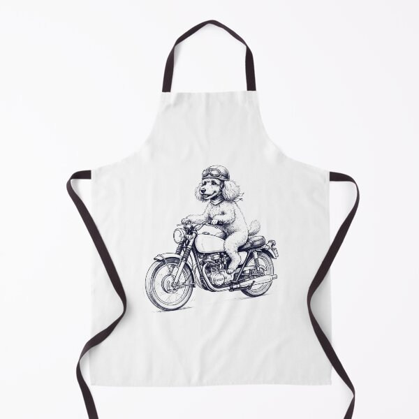 Item preview, Funny Poodle Motorcycle Motorbike Dog Lover designed and sold by dian-rody-crest.