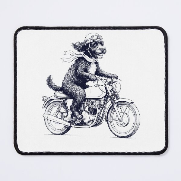 Item preview, Funny Portuguese Water Dog Motorcycle Motorbike Dog Lover designed and sold by dian-rody-crest.