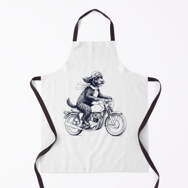 Item preview, Funny Portuguese Water Dog Motorcycle Motorbike Dog Lover designed and sold by dian-rody-crest.