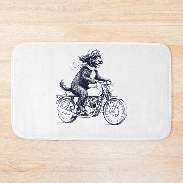 Item preview, Funny Portuguese Water Dog Motorcycle Motorbike Dog Lover designed and sold by dian-rody-crest.