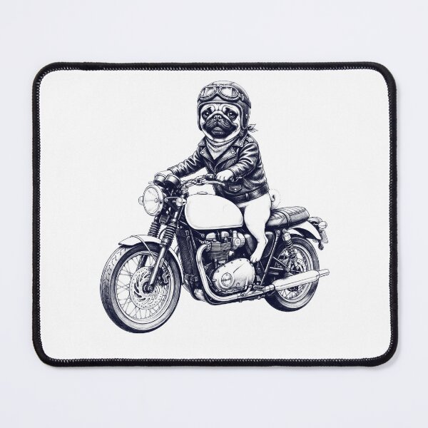 Item preview, Funny Pug Motorcycle Motorbike Dog Lover designed and sold by dian-rody-crest.