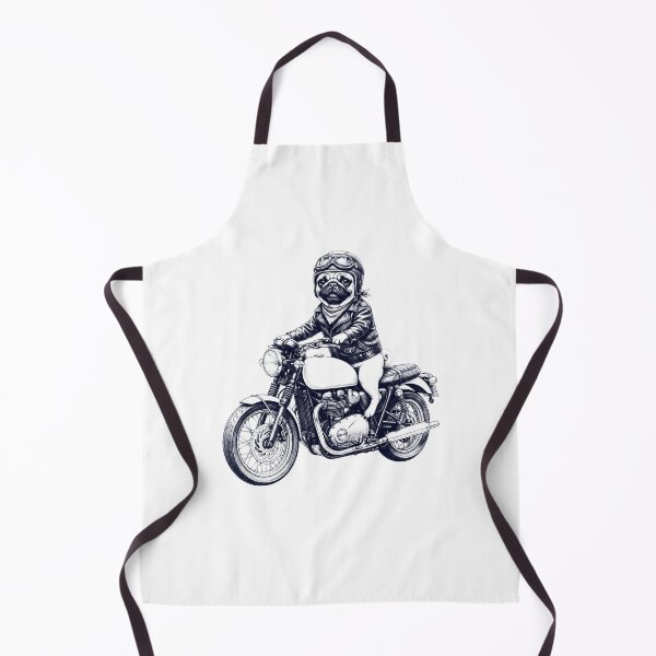 Item preview, Funny Pug Motorcycle Motorbike Dog Lover designed and sold by dian-rody-crest.