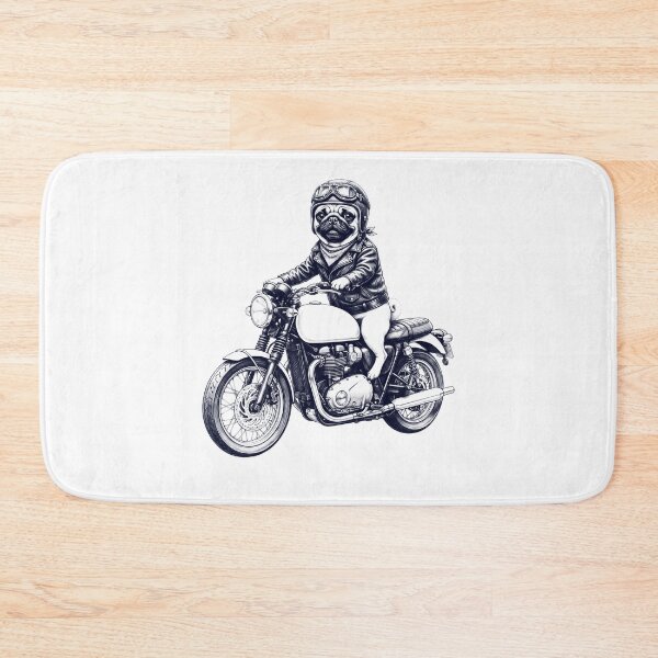Item preview, Funny Pug Motorcycle Motorbike Dog Lover designed and sold by dian-rody-crest.