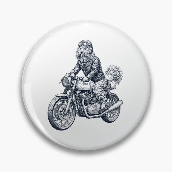 Item preview, Funny Puli Motorcycle Motorbike Dog Lover designed and sold by dian-rody-crest.