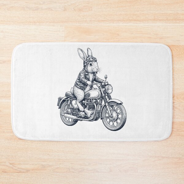 Item preview, Funny Rabbit Motorcycle Motorbike Animal Lover designed and sold by dian-rody-crest.