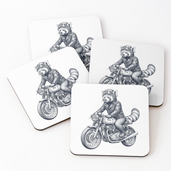 Item preview, Funny Red Panda Motorcycle Motorbike Animal Lover designed and sold by dian-rody-crest.