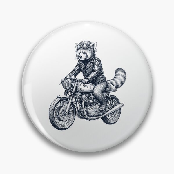 Item preview, Funny Red Panda Motorcycle Motorbike Animal Lover designed and sold by dian-rody-crest.