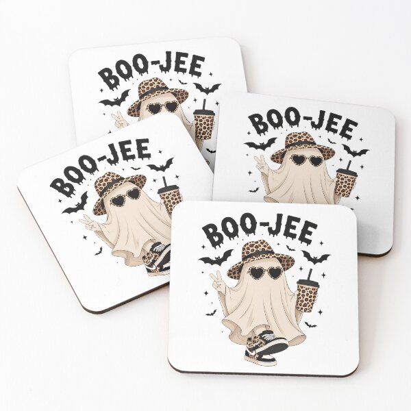Item preview, boo jee halloween ghost leopard print sunglasses coffee designed and sold by hugoinkcoast.
