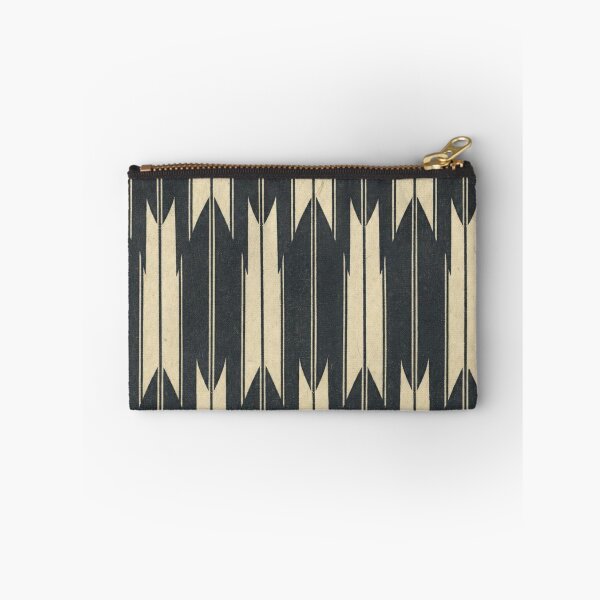 Item preview, Japanese Yagasuri Arrow Pattern Black and Cream designed and sold by vekotpu.